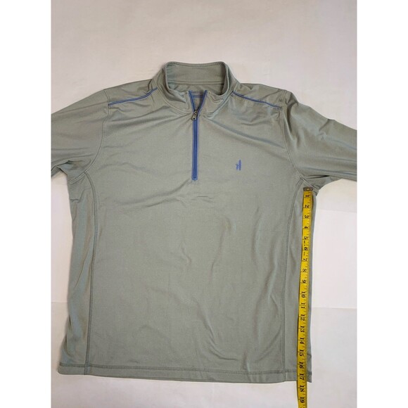 Johnnie-O Shirt Mens Size XL Gray Prep-Formance 1/4 Zip Golf Pullover Stretch - Picture 5 of 6